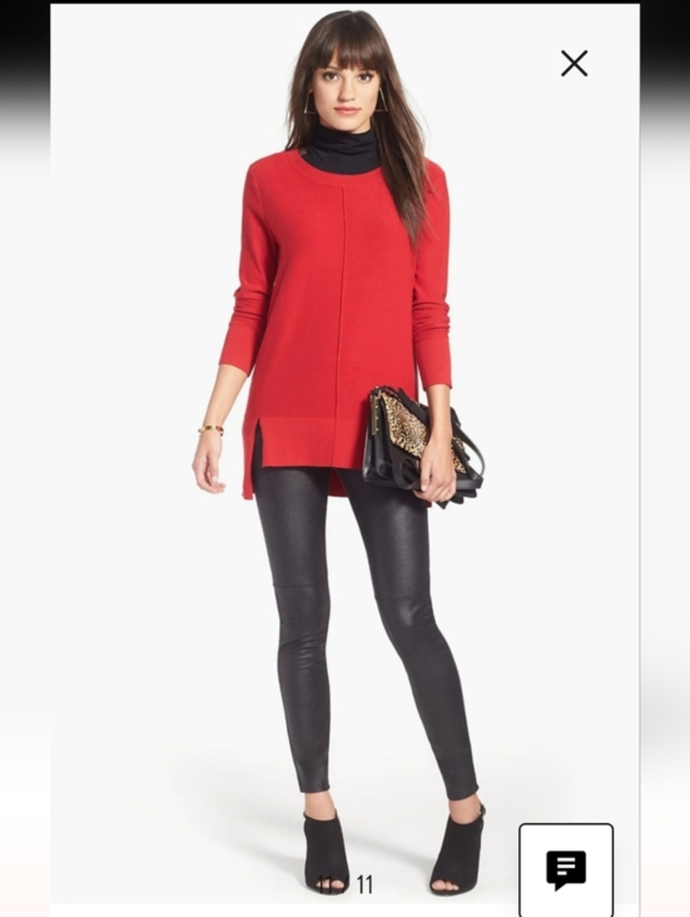 Trouve Faux Leather Leggings